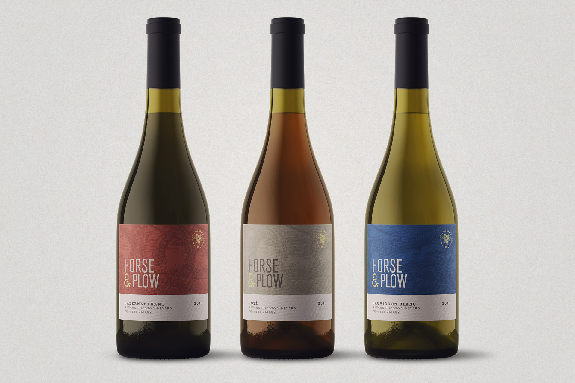 Horse and Plow wine label