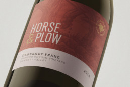 Horse and Plow red wine label